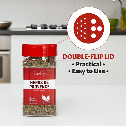 Eastanbul Herbs De Provence Seasoning, 2.3oz Natural Herbes De Provence Seasoning Spice Blend, Herb De Provence Seasoning, From France Culinary Tr...